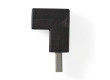 USB 2.0 Adaptér | A Zástrčka - A Zásuvka | Úhlová 90° | Černá barva