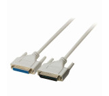 Kabel RS232 | D-Sub 25-pin Zástrčka - D-Sub 25-pin Zásuvka | 2 m | Slonovinová