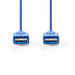 USB 3.0 Kabel | A Zástrčka - A Zástrčka | 1 m | Modrá