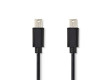 Kabel Mini DisplayPort | Mini DisplayPort zástrčka - Mini DisplayPort Zástrčka | 1 m | Černá barva