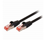 Síťový Kabel Cat 6 S / FTP | RJ45 Zástrčka - RJ45 Zástrčka | 0,15 m | Černá barva