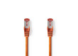 Síťový Kabel Cat 6 S / FTP | RJ45 Zástrčka - RJ45 Zástrčka | 0,15 m | Oranžový