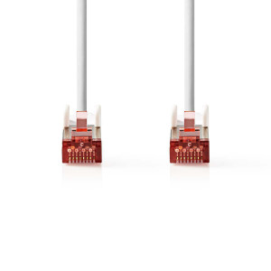 Síťový Kabel Cat 6 S / FTP | RJ45 Zástrčka - RJ45 Zástrčka | 1 m | Bílá barva