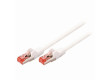 Síťový Kabel Cat 6 S / FTP | RJ45 Zástrčka - RJ45 Zástrčka | 1 m | Bílá barva