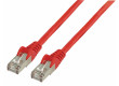 Patch kabel FTP CAT 5e, 5 m, červený