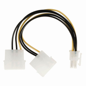 Interní napájecí kabel | 2x Molex Zástrčka - PCI Express Zásuvka | 0,15 m | Různé