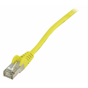 Patch kabel FTP CAT 5e, 0,25 m, žlutý