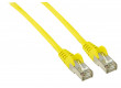 Patch kabel FTP CAT 5e, 0,25 m, žlutý