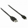USB 2.0 kabel | A Zástrčka - Micro B Zástrčka | 5 m | Černá barva