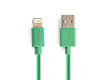 Synchronizační a nabíjecí kabel | Apple Lightning 8-pin Zástrčka - USB A Zástrčka | 1 m | Zelená
