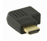 Adaptér HDMI | HDMI Konektor - HDMI Zásuvka | Úhlová Pravá | Černá barva
