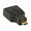 Adaptér HDMI | HDMI Micro Konektor - HDMI Zásuvka | Černá barva