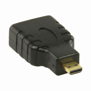 Adaptér HDMI | HDMI Micro Konektor - HDMI Zásuvka | Černá barva