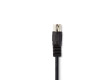 Audiokabel DIN | DIN 5-pin Zástrčka - 2x RCA Zástrčka | 1 m | Černá barva