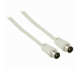 Koaxiální Kabel 90 dB | IEC (Koaxiální) Zástrčka - IEC (Koaxiální) Zástrčka | 10 m | Bílá barva