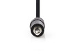 Stereofonní Audio Kabel | 3,5mm Zástrčka - 3,5mm Zástrčka | 0,5 m | Černá barva