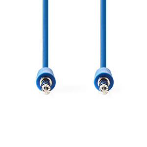 Stereofonní Audio Kabel | 3,5mm Zástrčka - 3,5mm Zástrčka | 1 m | Modrá