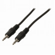 Stereofonní Audio Kabel | 3,5mm Zástrčka - 3,5mm Zástrčka | 0,5 m | Černá barva