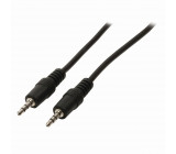 Stereofonní Audio Kabel | 3,5mm Zástrčka - 3,5mm Zástrčka | 1,5 m | Černá barva