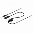 Stereofonní Audio Kabel s Ovládáním Hlasitosti | 3,5mm Zástrčka - 3,5mm Zásuvka | 1 m | Černá barva