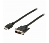 Kabel HDMI – DVI | HDMI Konektor - DVI-D 24+1-Pin Zástrčka | 2 m | Černá barva