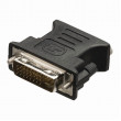 DVI – VGA Adaptér | DVI-I 24+5-Pin Zástrčka - VGA Zásuvka | Černá barva