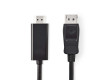 DisplayPort – HDMI Kabel | DisplayPort Zástrčka - HDMI Konektor | 2 m | Černá barva