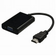 Kabel HDMI – VGA | HDMI Konektor - VGA Zásuvka | 0,2 m | Černá barva