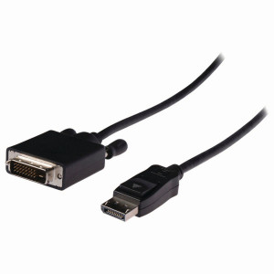 DisplayPort – DVI Kabel | DisplayPort Zástrčka - DVI-D 24+1-Pin Zástrčka | 2 m | Černá barva