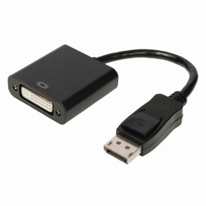 DisplayPort – DVI Kabel | DisplayPort Zástrčka - DVI-D 24+1-Pin Zásuvka | 0,2 m | Černá barva