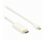 Mini DisplayPort – HDMI Kabel | Mini DisplayPort Zástrčka - HDMI Konektor | 2 m | Bílá barva