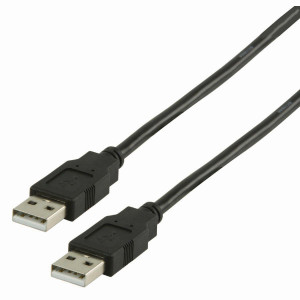 USB 2.0 kabel | A Zástrčka - A Zástrčka | 2 m | Černá barva