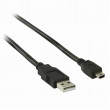 USB 2.0 kabel | A Zástrčka - Mini 5-Pin Zástrčka | 2 m | Černá barva