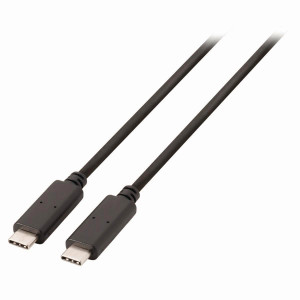 Kabel USB 3.1 (Gen1) | Typ-C Zástrčka - Typ-C Zástrčka | 1 m | Černá barva