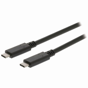 Kabel USB 3.1 (Gen2) | Typ-C Zástrčka - Typ-C Zástrčka | 1 m | Černá barva