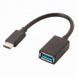 USB 3.0 Kabel | Typ-C Zástrčka - A Zásuvka | 0,15 m | Černá barva
