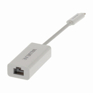 Kabel Adaptéru USB Typ-C | Typ-C Zástrčka - RJ45 (8P8C) Zásuvka | 0,2 m | Bílá barva