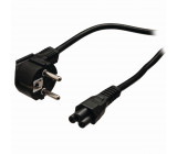 Napájecí Kabel | Úhlová zástrčka Schuko - IEC-320-C5 | 2 m | Černá barva