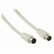 Koaxiální Kabel 90 dB | IEC (Koaxiální) Zástrčka - IEC (Koaxiální) Zásuvka | 2 m | Bílá barva