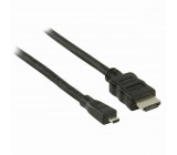 Kabel High Speed HDMI™ s Ethernetem | HDMI Konektor - HDMI Micro Konektor | 2 m | Černá barva