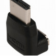 HDMI™ Adaptér Úhlový 90° | HDMI Konektor - HDMI Zásuvka | Černá barva