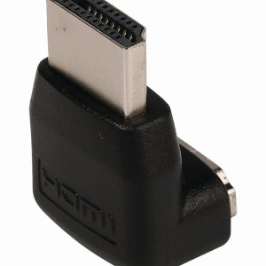 HDMI™ Adaptér Úhlový 90° | HDMI Konektor - HDMI Zásuvka | Černá barva