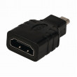 HDMI™ Adaptér | HDMI Micro Konektor - HDMI Zásuvka | Černá barva