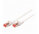 CAT6 S/FTP Síťový Kabel | RJ45 (8P8C) Zástrčka – RJ45 (8P8C) Zástrčka | 1 m | Bílá barva