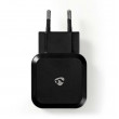Nástěnná nabíječka | 4.8 A | 2 výstupy | USB-A | Černá barva