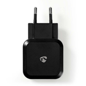 Nástěnná nabíječka | 4.8 A | 2 výstupy | USB-A | Černá barva