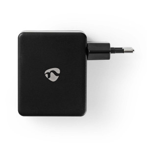 Nástěnná nabíječka | 4.8 A | 4 výstupy | USB-A | Černá barva