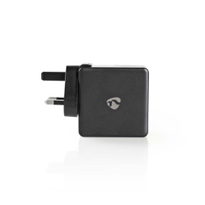 Nástěnná nabíječka | 3,0 A | USB (QC) / USB-C | Výkon: 30 W | Černá barva