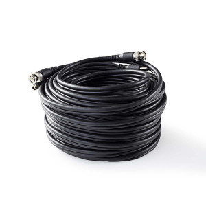 CCTV Bezpečnostní Kabel BNC / DC | RG59 | 20 m | předem sestavené konektory