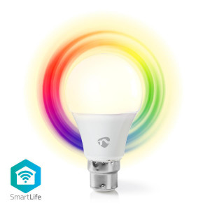 WiFi Chytrá LED Žárovka | Barevná a Teplá Bílá | B22